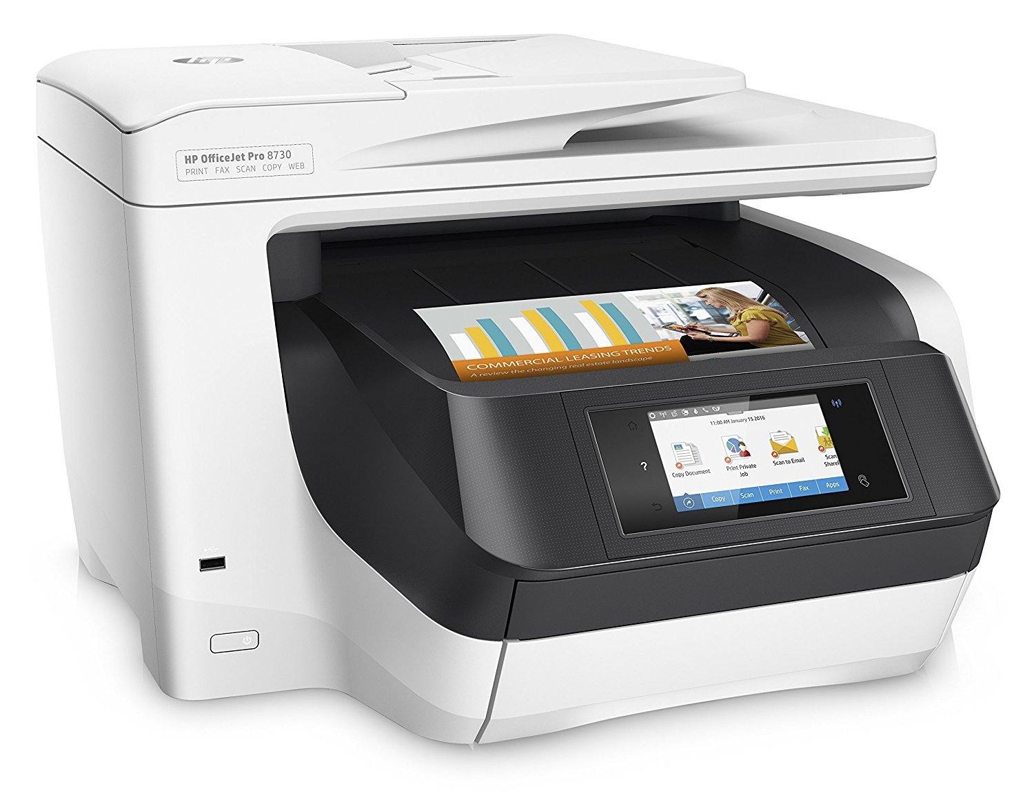 HP Officejet Pro 8730 Inkjet Multi-Function Printer (D9L20A